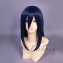 ウィッグ ストレート セミロング ブルー ブルー系 耐熱 フルウィッグ wig y06s-43s(y06s-43s)