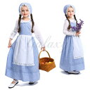 メイド服 アリス アメリカン風 メイド 長袖 ワンピース かわいい 定番 子供 キッズ 女の子 ハロウィン XS-L コスプレ衣装(ps3686)