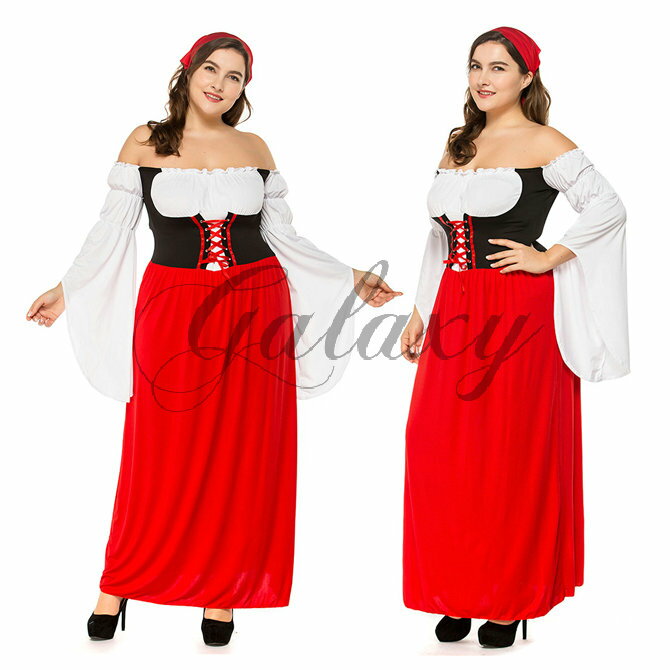 ハロウィン ビールガール 民族衣装 ディアンドル チロリアン ドイツ メイド 大きいサイズ コスプレ衣装 ps3344(ps3344)