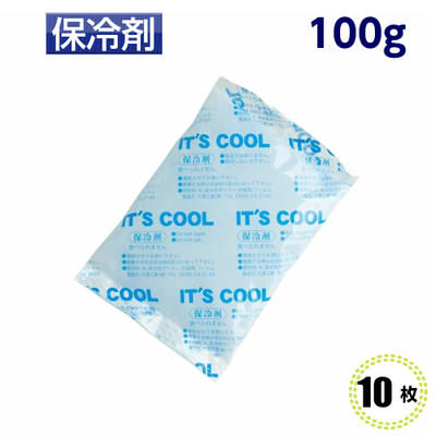 保冷剤　業務用　[I-100]　100g　(10個) 90×145mm　I'TS COOL(イッツクール）アイスパック