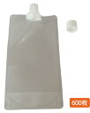 【送料無料】夢パック DP16-TN0500 W120×H230(B34.5)mm 500ml スパウト付パウチ キャップ付 透明スタンド冷凍 ボイル OK 1...