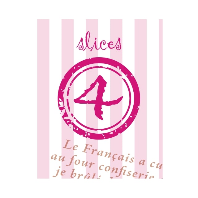 パン・お菓子 パン ラベル シール　4slices　SMラベル　HV-101　1シート20枚付　1袋500枚入【メール便O..