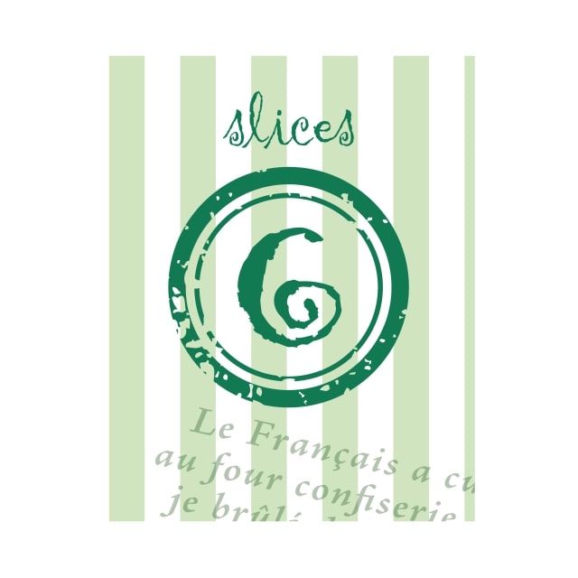 パン・お菓子 パン ラベル シール　6slices　SMラベル　HV-103　1シート20枚付　1袋500枚入【メール便O..