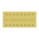 催事 バレンタインデー ラベル シール St.Valentine’’sDay SMラベル 2H-4 1シート14枚付 1袋350枚入【メール便OK】