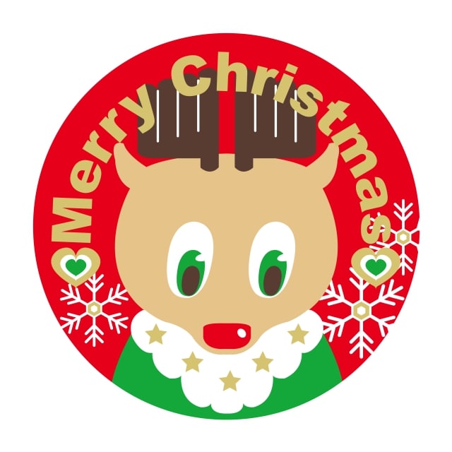 樂天商城 - 催事 クリスマス ラベル シール　クリスマス/トナカイ　SMラベル　B-689　1シート15枚付　1袋750枚入【メール便OK】