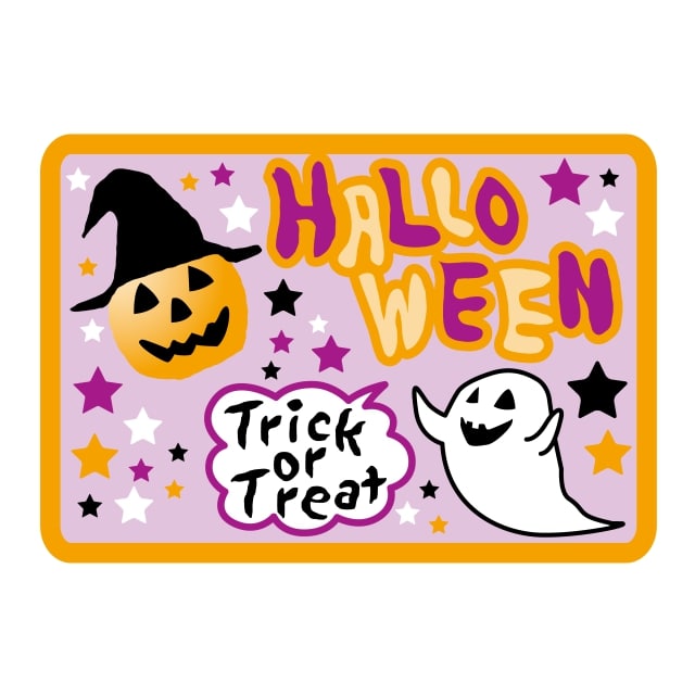 樂天商城 - 【メール便OK】ハロウィン ラベル シール HALLOWEEN 500枚入 GY-6 SMラベル