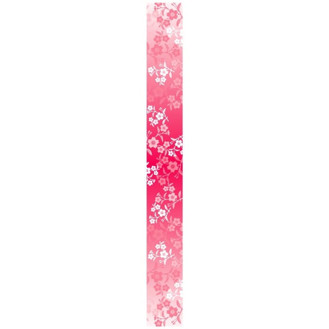 Rakuten - 帯ラベル 100枚 春 桜柄2 大 惣菜 お弁当 40×360mm ラベル シール お惣菜 テイクアウト 季節 販売促進 お花見 SMラベル GY-141