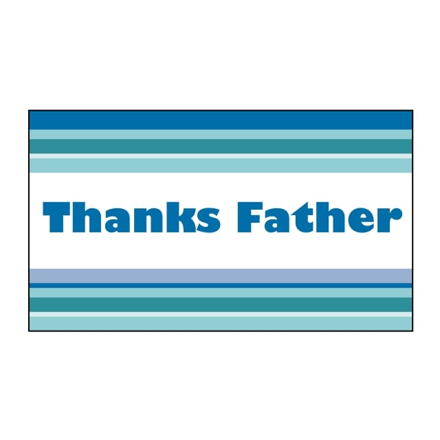 樂天商城 - 催事 父の日 ラベル シール　Thanks Father　SMラベル　K-1296　1シート20枚付　1袋500枚入【メール便OK】