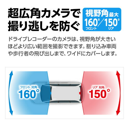ドライブレコーダー 前後2カメラ ユピテル Y-115d 超広角 高画質 GPS搭載 電源直結タイプ WEB限定パッケージ 取説DL版