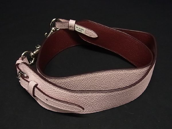■極美品■ COACH コーチ 55606 レザー バッグ用 ショルダーストラップ 肩掛け 斜め掛け レディース ピンク系 AI3414アO