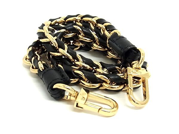 ■極美品■ MICHAEL KORS マイケルコース チェーン バッグ用 ショルダーストラップ 肩掛け レディース ブラック系 AP9651