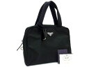 ■極美品■ PRADA プラダ B8495 テスートナイロン トートバッグ ハンドバッグ メンズ レディース ブラック系 AT3534