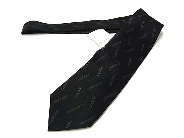 GIORGIO ARMANI - ■新品同様■ GIORGIO ARMANI ジョルジオアルマーニ シルク100％ 総柄 ネクタイ 紳士 ビジネス メンズ ブラック系 BK9889