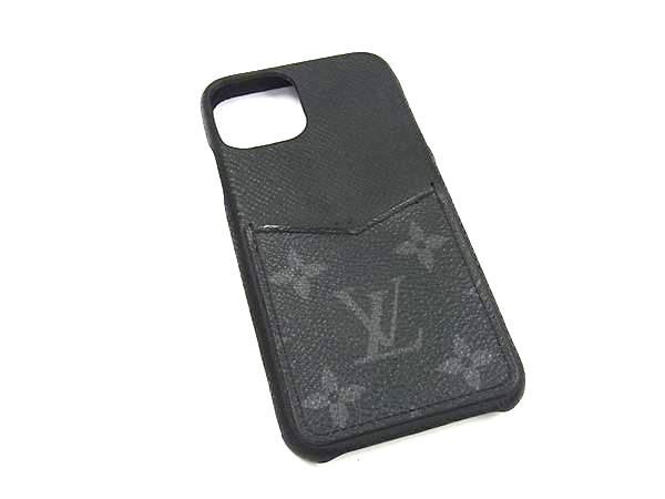 LOUIS VUITTON ルイヴィトン M69363 モノグラムエクリプス バンパー iPhone11 pro対応 アイフォンケース ブラック系 BP4039