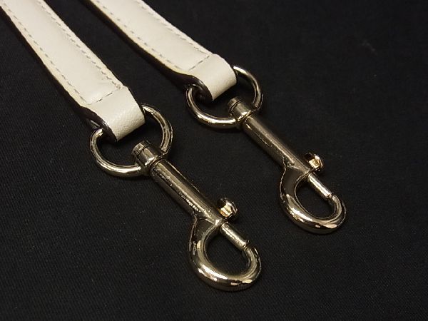 ■美品■ COACH コーチ レザー ショルダーストラップ バッグ用 肩掛け 斜めがけ レディース アイボリー系 DA1684CZ