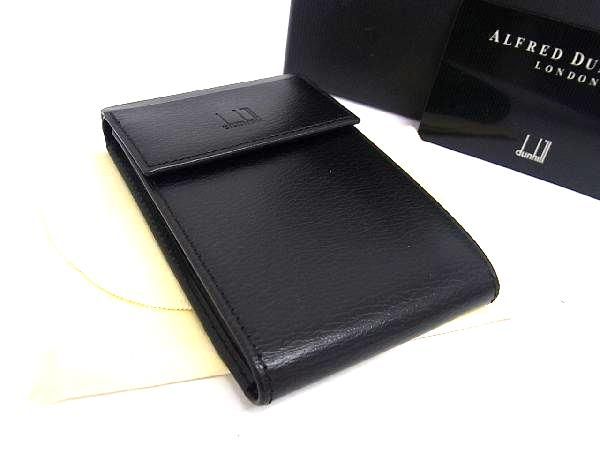■新品■未使用■ dunhill ダンヒル レザー カードケース カード入れ 名刺入れ メンズ ブラック系 AW1896