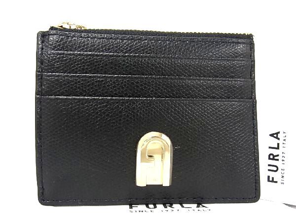 フルラ 小銭入れ レディース ■新品■未使用■ FURLA フルラ レザー フラグメントケース 小銭入れ カード入れ レディース ブラック系 BF3029