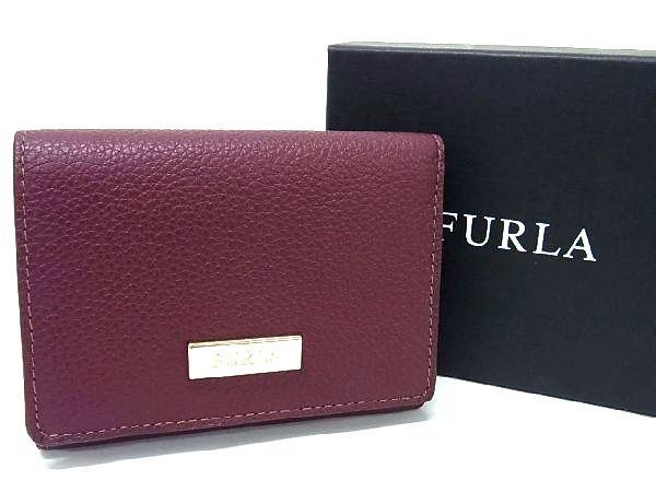 フルラ 小銭入れ レディース ■新品■未使用■ FURLA フルラ レザー 三つ折り 財布 ウォレット 小銭入れ 札入れ レディース ワインレッド系 BG2430