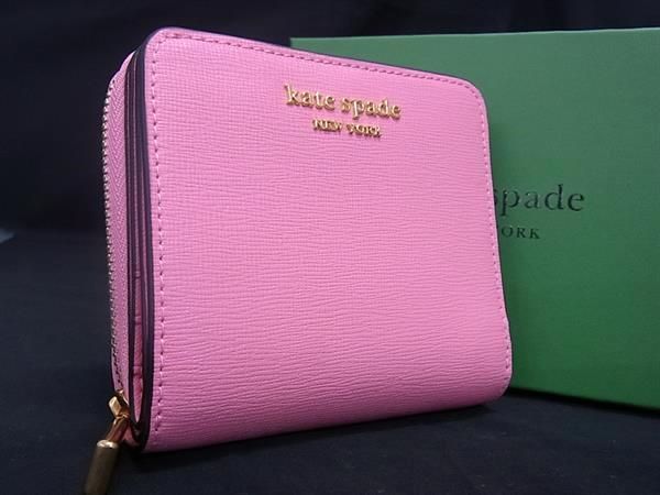 ケイトスペード ■新品■未使用■ kate spade ケイトスペード K8922 モーガン レザー 二つ折り 財布 ウォレット 小銭入れ 札入れ ピンク系 BH0819