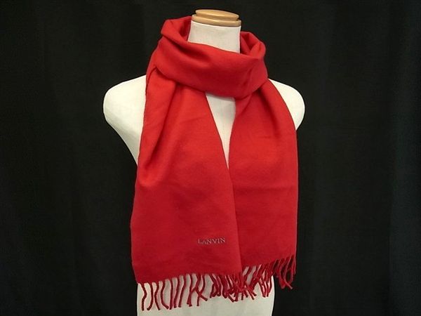 楽天市場】ランバン LANVIN（カラーレッド）（マフラー・スカーフ