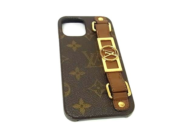 LOUIS VUITTON ルイヴィトン M69782 モノグラム バンパー ドーフィーヌ iPhone12/12Pro 対応 アイフォンケース ブラウン系 BR0839