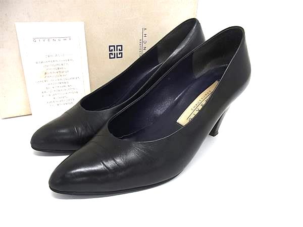 乐天商城 - GIVENCHY ジバンシィ レザー ヒール パンプス 表記サイズ 35 1/2 (約22.5cm) 靴 シューズ レディース ブラック系 DM2584