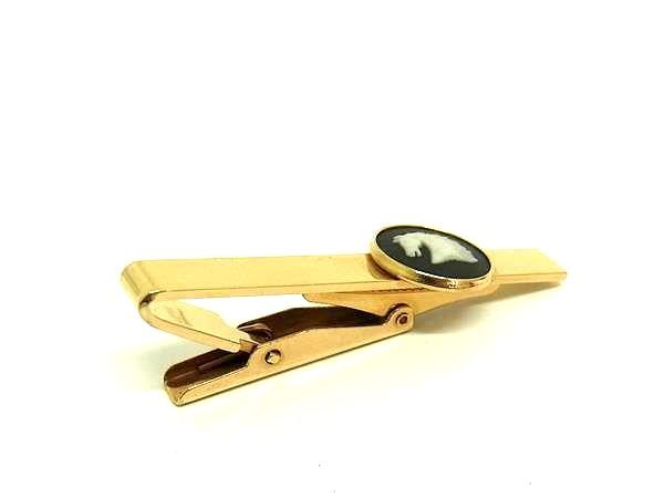 ■美品■ WEDGWOOD ウェッジウッド ジャスパー カメオ ネクタイピン タイクリップ アクセサリー ゴールド..