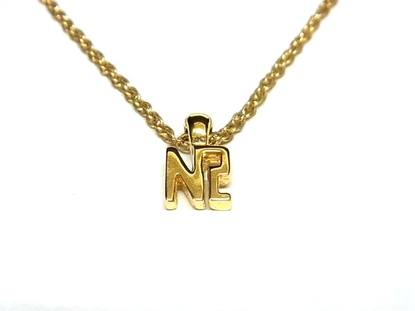 ■美品■ NINA RICCI ニナリッチ ロゴモチーフ ネックレス ペンダント アクセサリー レディース ゴールド系 DG6160 2