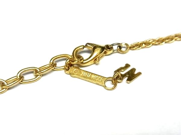 ■美品■ NINA RICCI ニナリッチ ロゴモチーフ ネックレス ペンダント アクセサリー レディース ゴールド系 DG6160 3