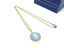 WEDGWOOD ウェッジウッド ジャスパー ネックレス ペンダント アクセサリー レディース メンズ ブルー系×ゴールド系 DI4306