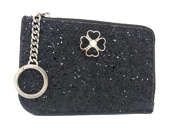 kate spade ケイトスペード グリッター×パテントレザー コインケース コインパース...
