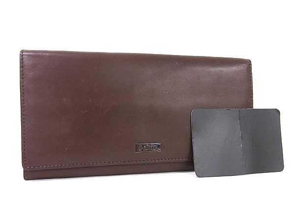 U, 吉 - U-ZUTTO ズット レザー 二つ折り 長財布 ウォレット 札入れ カード入れ メンズ レディース ブラウン系 DM2495
