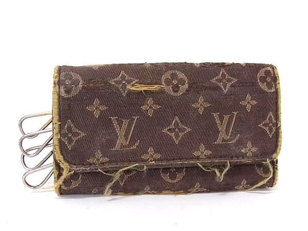 LOUIS VUITTON ルイヴィトン M95231 モノグラムミニラン ミュルティクレ4 4連 キーケース 鍵入れ ブラウン系 DM2878