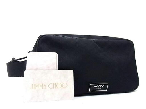 ■新品■未使用■ JIMMY CHOO ジミーチュウ デイトン ナイロン クラッチバッグ セカンドバッグ ブラック系 FC8344 ■新品■未使用■ JIMMY CHOO ジミーチュウ デイトン ナイロン クラッチバッグ セカンドバッグ ブラック系 FC8344