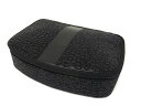 ■美品■ MIKIMOTO ミキモト レザー メイクポーチ 化粧ポーチ マルチケース 小物入れ レディース ブラック系 DF6336(4)