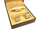 ■美品■ BALLY バリー カフスボタン カフス ネクタイピン タイクリップ アクセサリー 2点セット ゴールド系×シルバー系 DF7937 冠婚葬祭 結婚式 葬式(4)