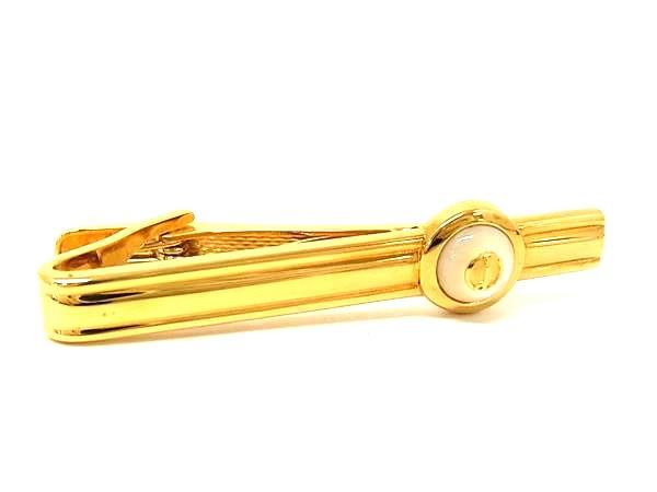 Hawaiian Jewelry - ■美品■ dunhill ダンヒル ネクタイピン タイクリップ アクセサリー ビジネス 紳士 メンズ ゴールド系 DG1664 冠婚葬祭 結婚式 葬式