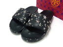 TORY BURCH トリーバーチ スタースタッズ レザー サンダル 靴 シューズ メンズ レディース ブラック系 DI3891