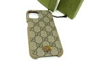 ■美品■ GUCCI グッチ 701330 GGマーモント GG柄 PVC iPhone13 対応 アイフォンケース スマホケース ブラウン系 FI0980(4)