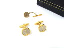■美品■ dunhill ダンヒル タイタック カフリンクス アクセサリー 2点セット メンズ ゴールド系×シルバー系 DI2234