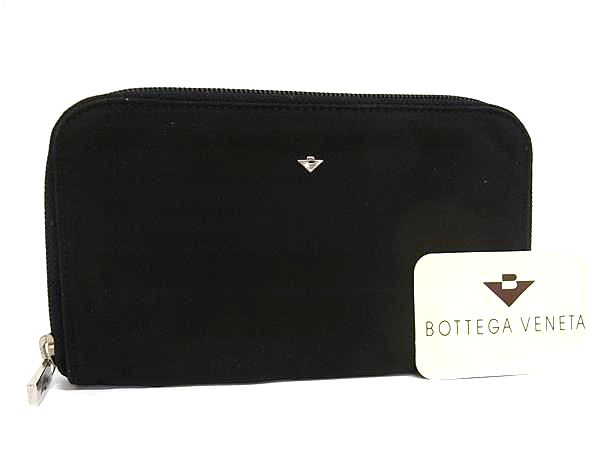 BOTTEGA VENETA ボッテガヴェネタ ナイロン ラウンドファスナー 長財布 ウォレット レディース メンズ ブラック系 DM3375