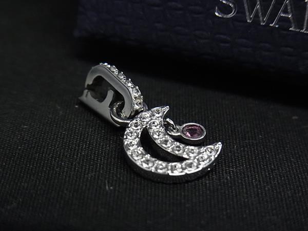 ■新品同様■ SWAROVSKI スワロフスキー ラインストーン ムーン ネックレストップ ペンダントトップ レディース シルバー系 DJ5437