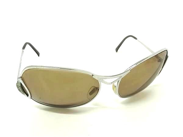ChristianDior ディオール D 59 サングラス 眼鏡 メガネ レディース メンズ シルバー系 DM3177