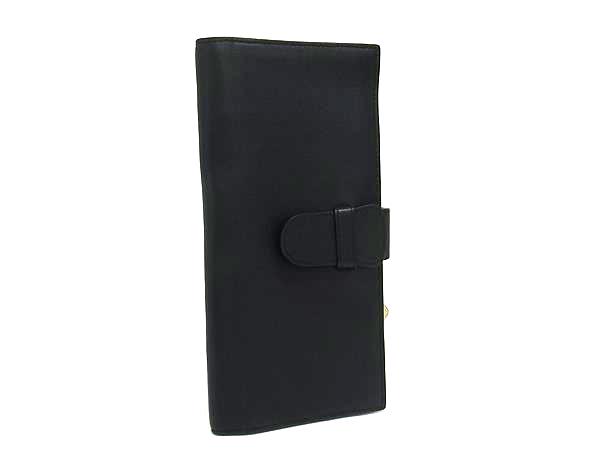樂天商城 - ■美品■ dunhill ダンヒル レザー 二つ折り 長財布 ウォレット 札入れ カード入れ メンズ ブラック系 DM3423