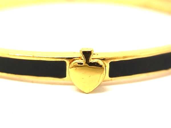 kate spade ケイトスペード ブレスレット バングル アクセサリー ゴールド系×ブラ...