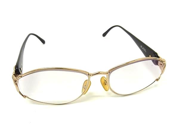 ChristianDior ディオール 度入り メガネ 眼鏡 めがね レディース シャンパンゴールド系 DM3209