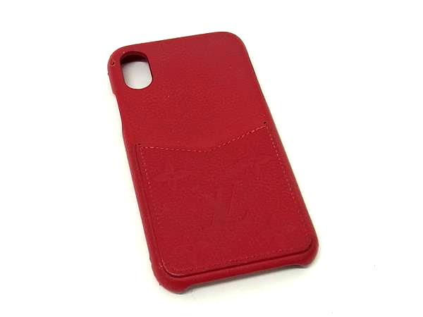 乐天商城 - LOUIS VUITTON ルイヴィトン M69025 モノグラムアンプラント バンパー iPhone X/XS 対応 アイフォンケース レッド系 DM3503
