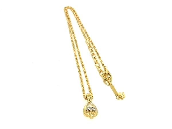 樂天商城 - ■美品■ NINA RICCI ニナリッチ ラインストーン ネックレス ペンダント アクセサリー レディース ゴールド系 DH5477