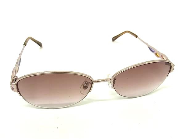 ■美品■ GEORGES VALENTINO ジョルジュバレンチノ サングラス 眼鏡 メガネ レディース シルバー系 DM3233