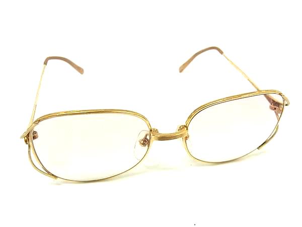 ChristianDior クリスチャンディオール 2444 41 度入り サングラス メガネ 眼鏡 レディース メンズ ゴールド系 DM3632